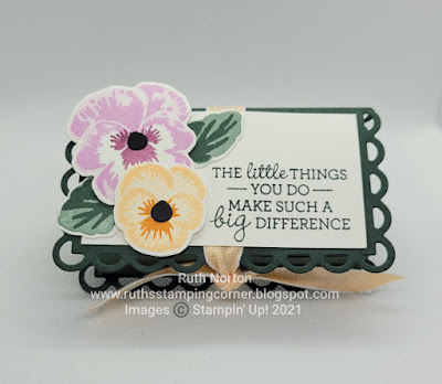 stampin up, pansy petals, pansy patch, scalloped contours dies