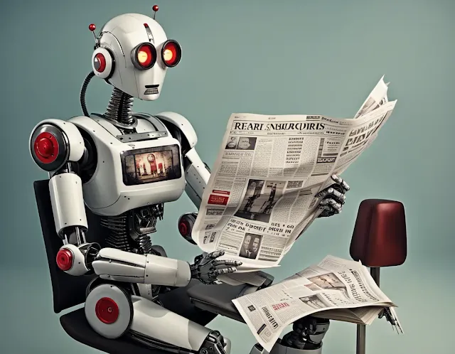 Robot reading News