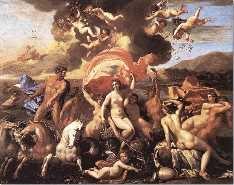 POUSSIN EL TRIUNFO DE NEPTUNO 1634