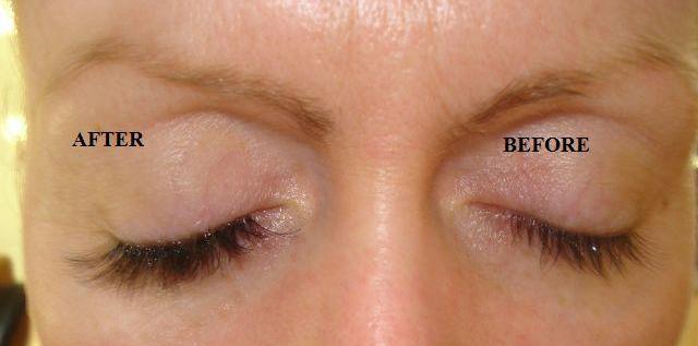 false eyelashes before and after. to apply false lashes make