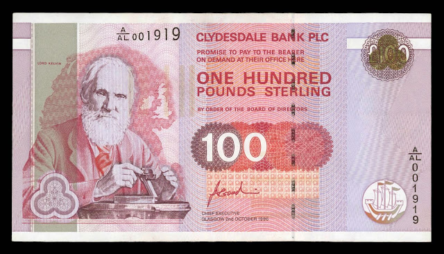 Clydesdale Bank 100 Pound Note