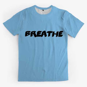 Breathe All-over Unisex Tee Shirt Sky Blue