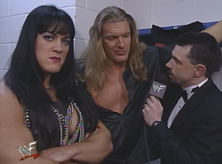 WWE / WWF In Your House 20: No Way Out of Texas - Michael Cole interviews Triple H (w/ Chyna)