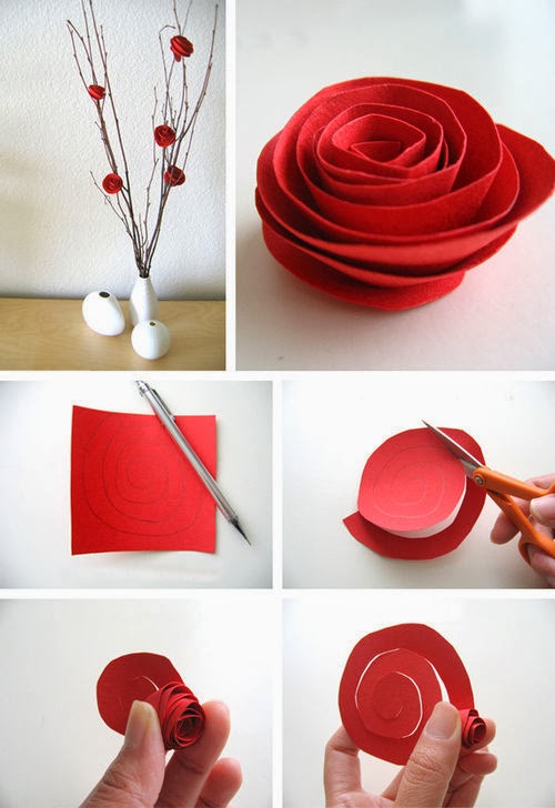  Cara  Membuat  Hiasan Bunga  Mawar  dari  Karton Kumpulan Ide 