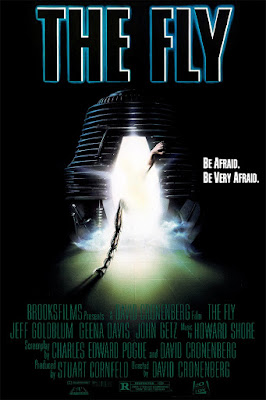 Original poster art for the 1986 remake of THE FLY.