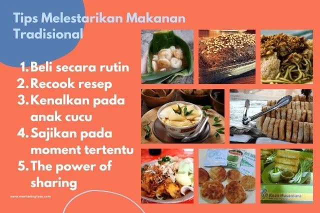 tips melestarikan makanan tradisional