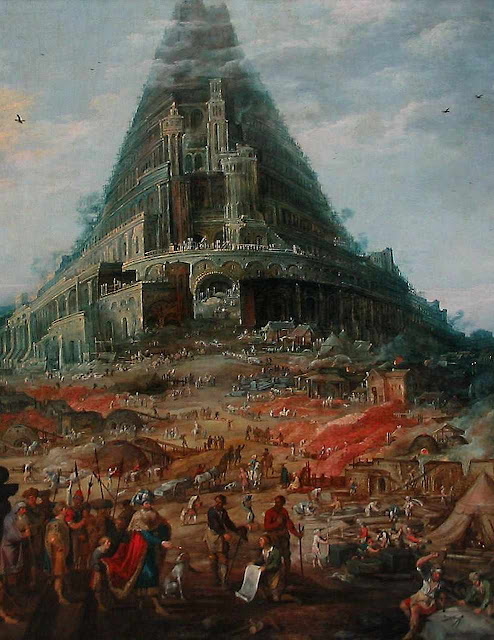 Uma Torre que atingisse os céus feita sem necessidade de Deus:  um pecado coletivo de revolta. Joos De Momper o Jovem (1564–1635)