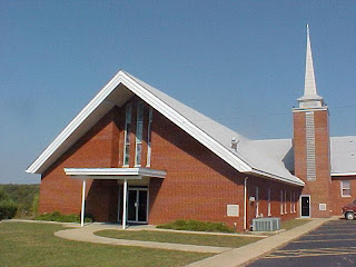 Buckhorn Baptist Church at Buckhorn Cemetery.  Photo by Pulaski Baptist Association.