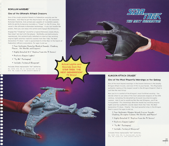 Star Trek Playmates Catalogue 1994