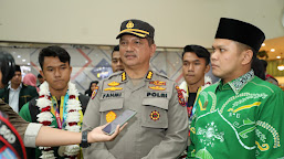 Polda Sumut Sambut Kontingen Porseni PWNU Raih Juara Umum Lima Besar di Kualanamu