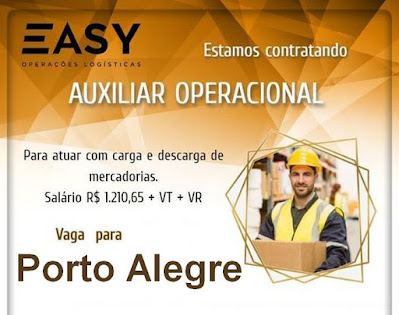 Vaga para Auxiliar Operacional em Porto Alegre