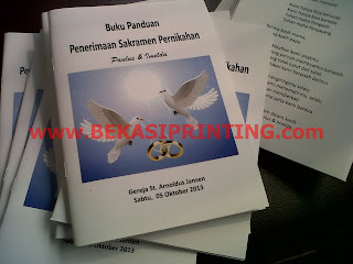 Terima pembuatan buku program Sakramen Pernikahan Cetak Buku Panduan Sakramen Pernikahan