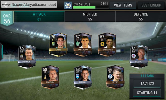 fifa mobile soccer android game squad selection