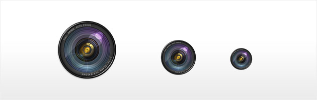 HD Camera Lens Icons by Gaucher