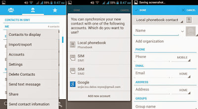 Cherry Mobile Sonic 2.0 Phonebook - Contacts