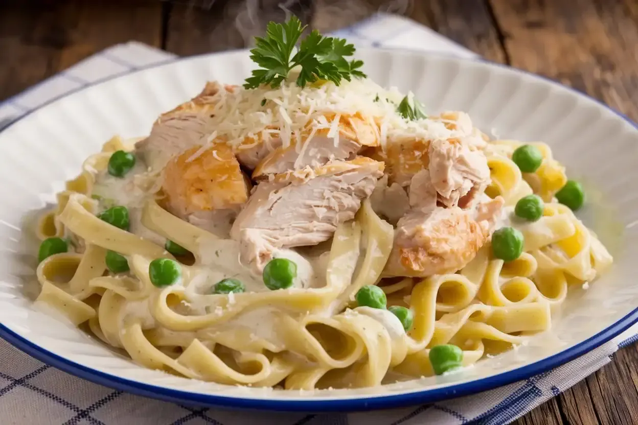 Chicken Alfredo in a Flash
