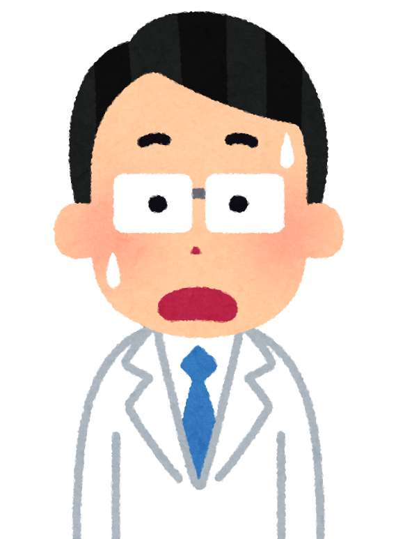 いろいろな表情の白衣を着た人のイラスト 男性 かわいいフリー素材集 いらすとや