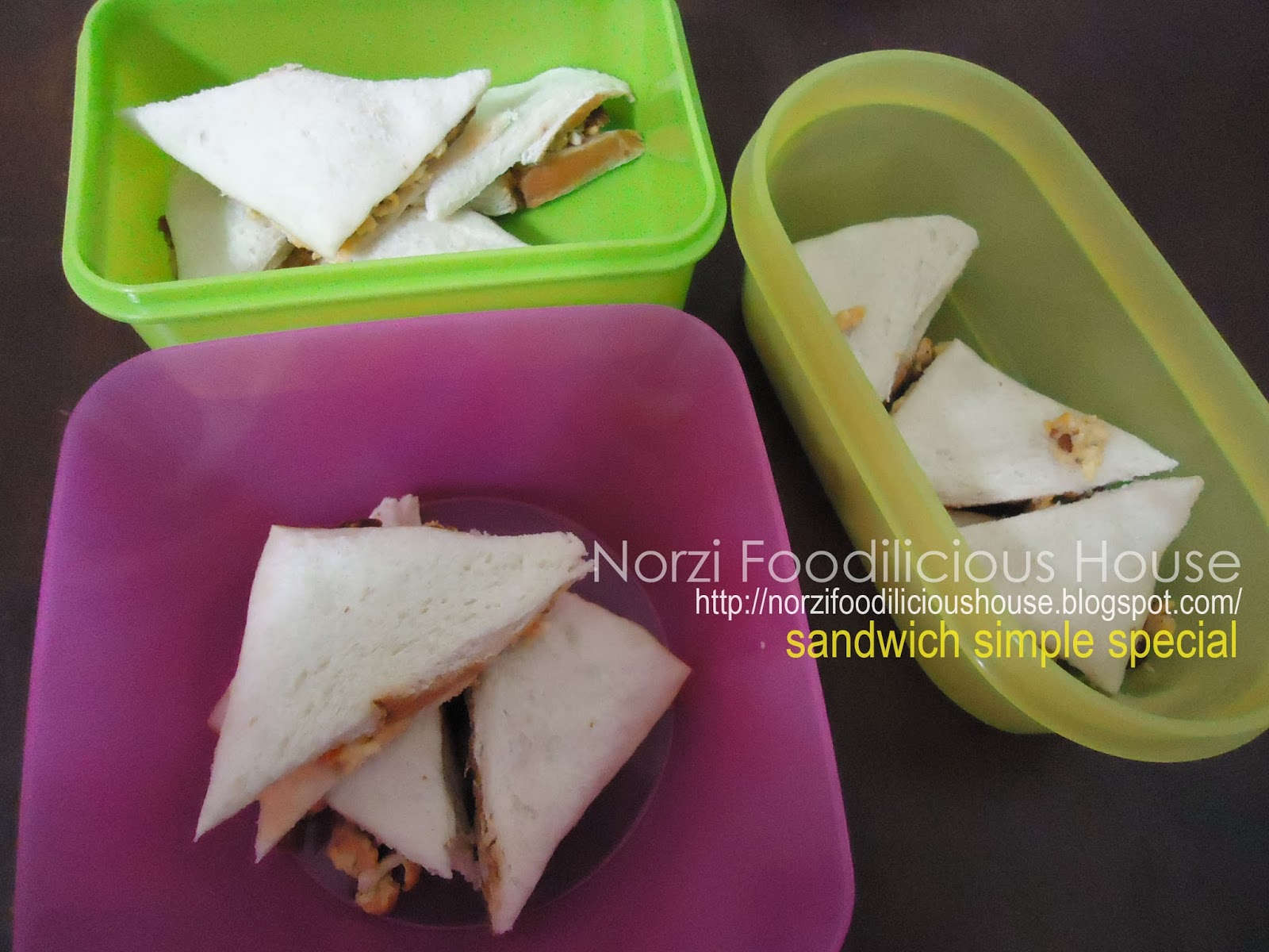 NORZI FOODILICIOUS HOUSE: RESEPI : SANDWICH SARAPAN PAGI MUDAH