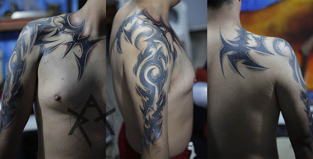 Big tribal tatoo