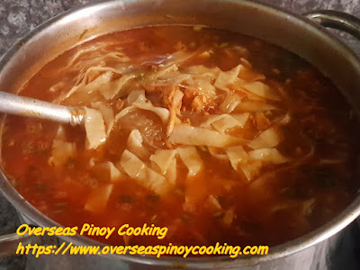 Vigan Miki Soup, plus Red Soup - Cooking Procedure