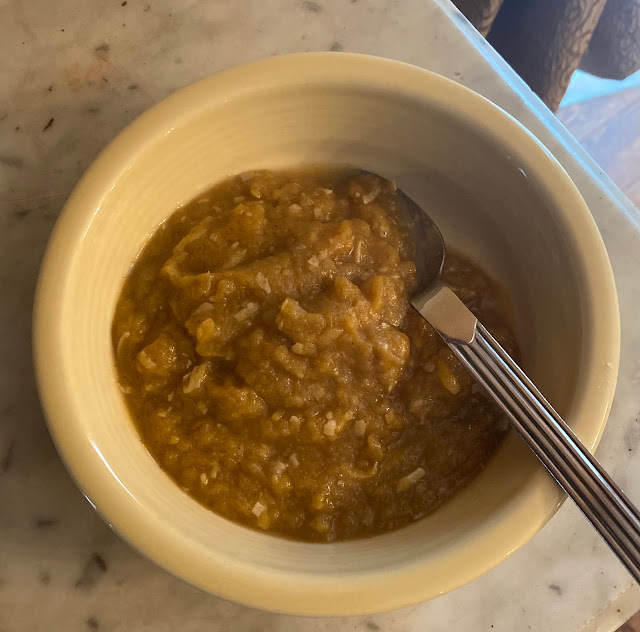 bowl of Apple Cinnamon Coconut “Oatmeal”