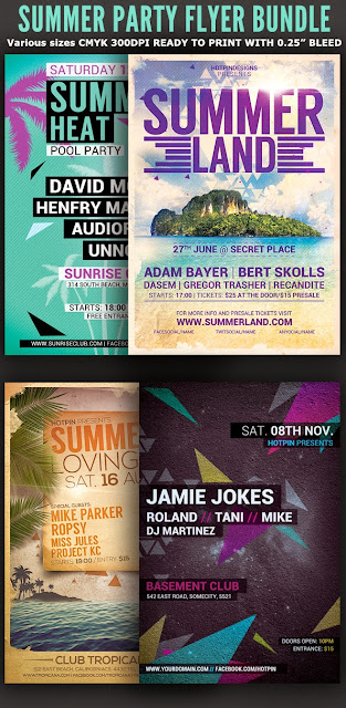  The Summer Party Flyer Bundle