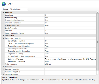 IIS Enable Parent Paths