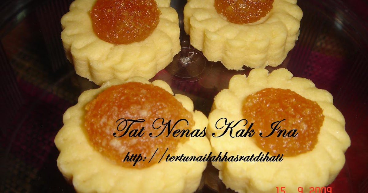 Tertunailah Hasrat Di Hati: Resepi biskut Tart Nanas Sedap