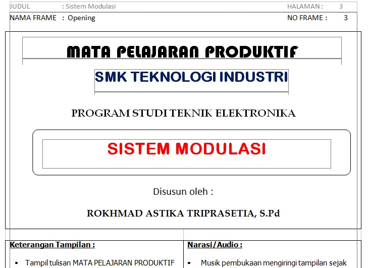 Contoh Naskah Media Pembelajaran Interaktif Online dan Offline  Blog 