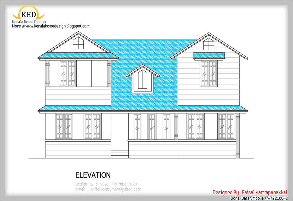  Home  plan  and elevation  1983 Sq Ft Kerala home  design 