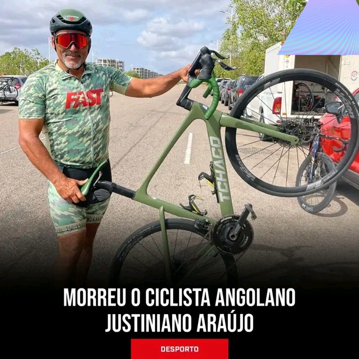 LUTO Morreu o ciclista angolano Justiniano Araújo