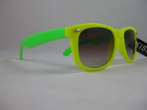 neon wayfarers