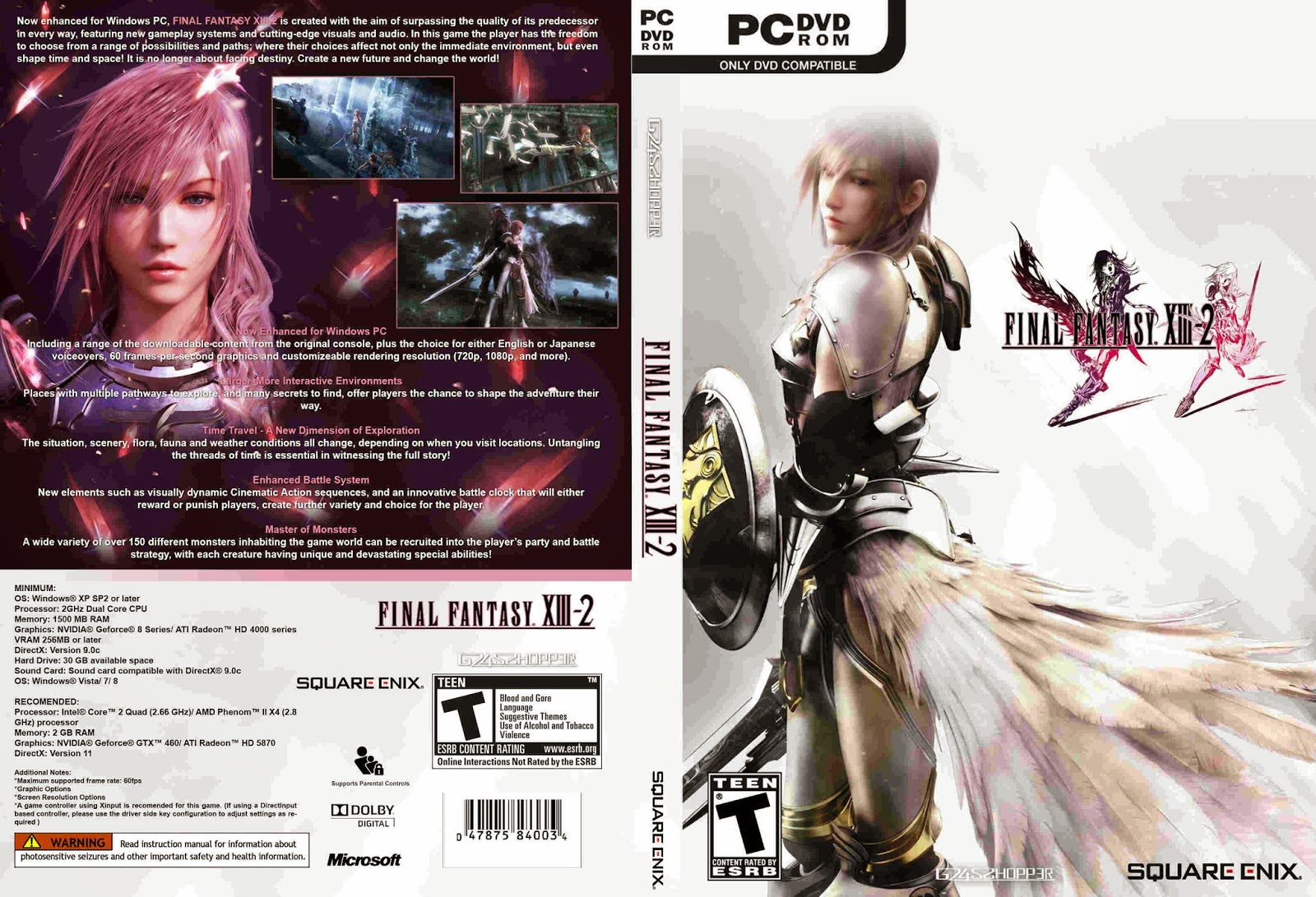 Final Fantasy XIII-2 - Cover PC Game
