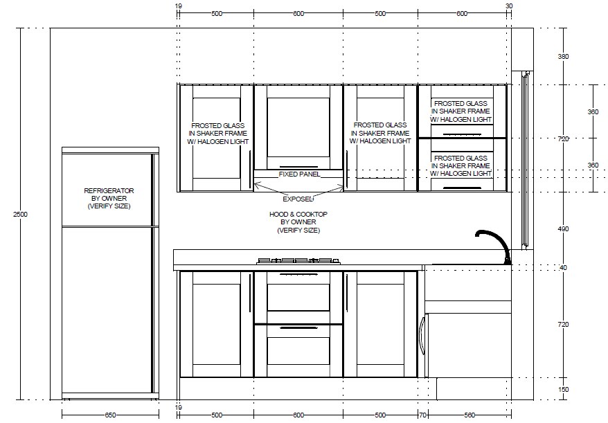 Two Storeys Window Shopping Kitchen Cabinets 