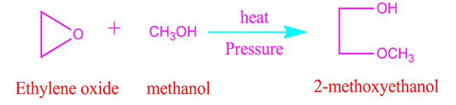 Ethylene oxide reaction with alcohol