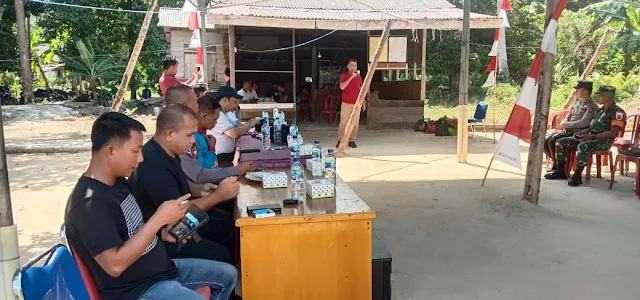 Babinsa Andi Hakim Hadiri Pembukaan Turnamen Gasing Cup Desa Ceruk