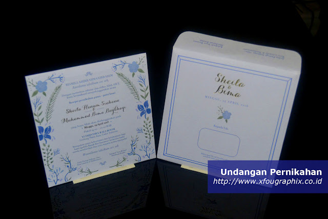 Undangan Pernikahan Hardcover Amplop Elegan 