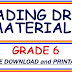 READING DRILL MATERIALS for GRADE 6 (Free Download)