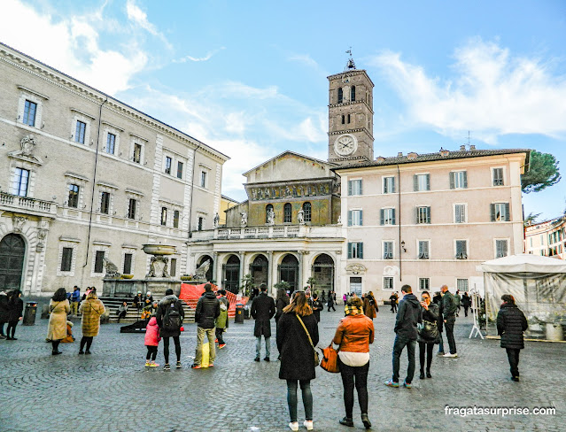 Bairro do Trastevere em Roma