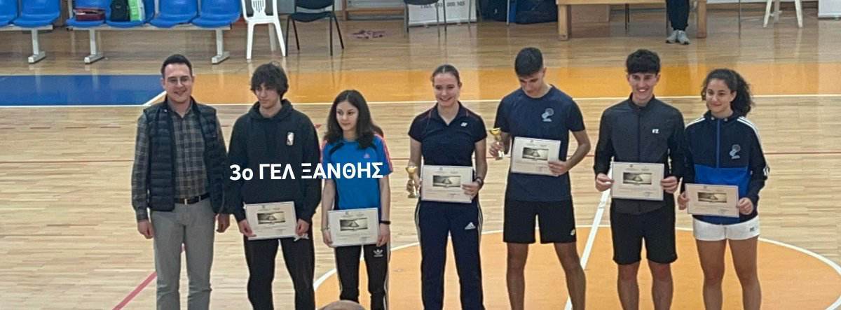 Πανελλήνια διάκριση για μαθητές του 3ου ΓΕΛ Ξάνθης στο Badminton