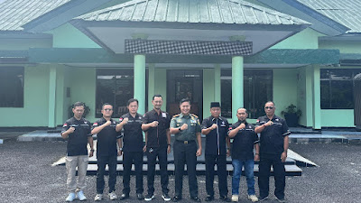 PSHT Lampung Barat Audiensi ke Kodim 0422/LB, Dandim Apresiasi Peran dalam Pembinaan Generasi Muda