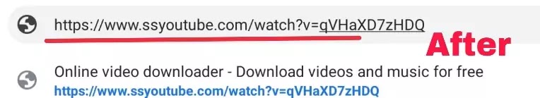 YouTube url change