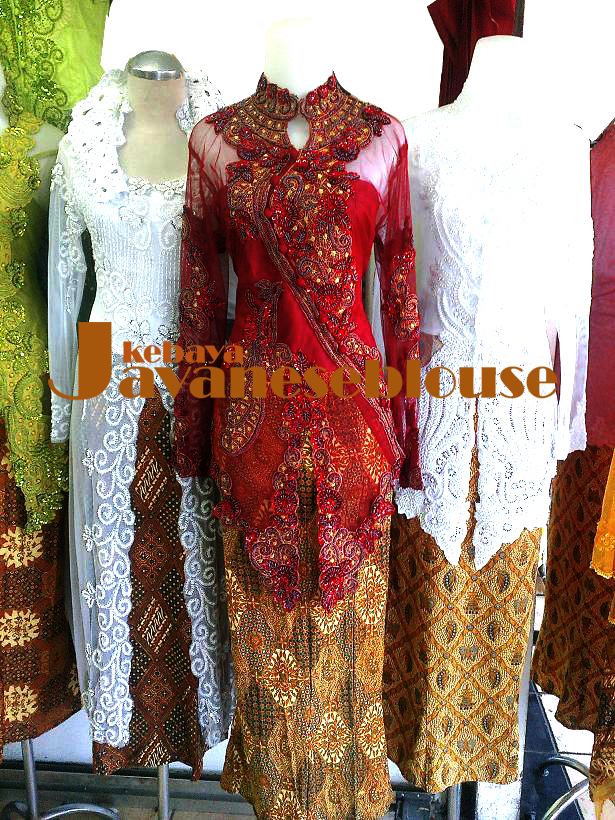  Kebaya online shop Kebaya Merak Merah Marun 