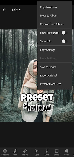 Cara Menambah Preset