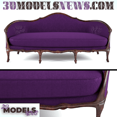 Aurevilly Sofa by Moissonnier Model