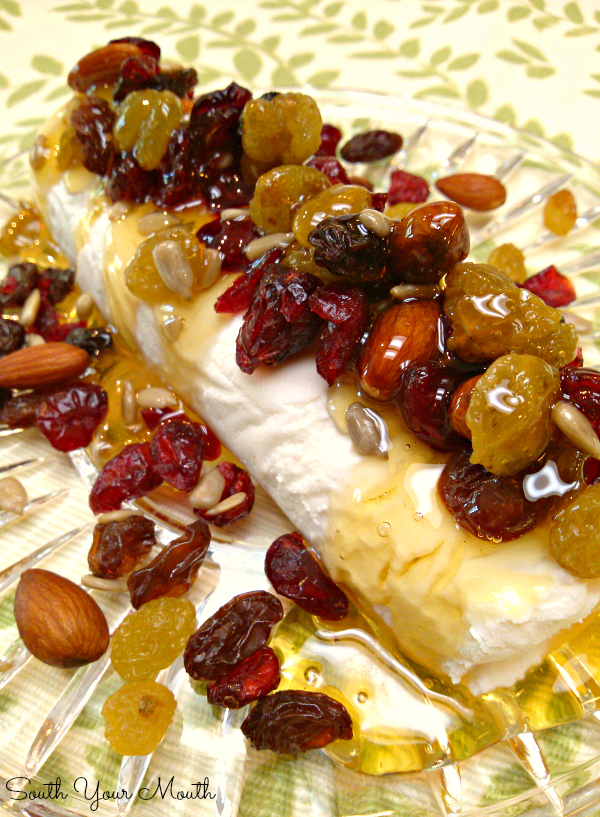 Goat Cheese with Honey, Dried Fruit & Nuts