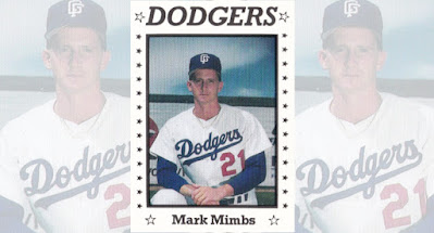 Mark Mimbs 1990 Great Falls Dodgers card