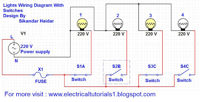 switched lights wiring