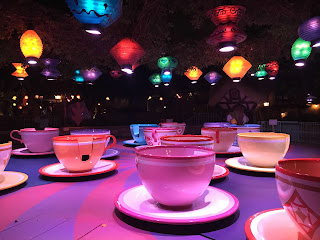 Night Mad Tea Party Teacups Fantasyland Disneyland