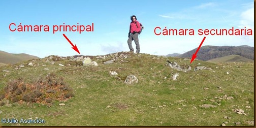 Dolmen de Mediaundi - Túmulo y cámaras